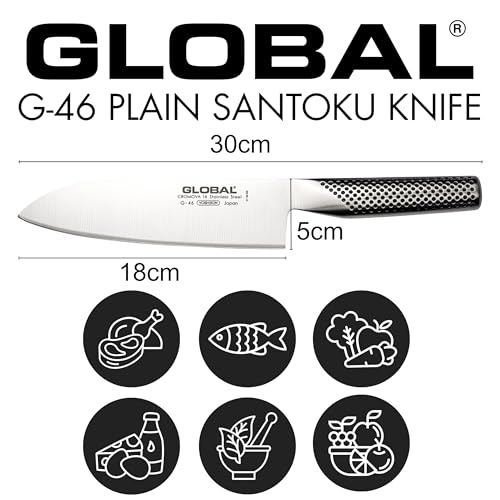 글로벌 G-46 산토쿠 식도 18cm 이미지 3